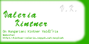 valeria kintner business card